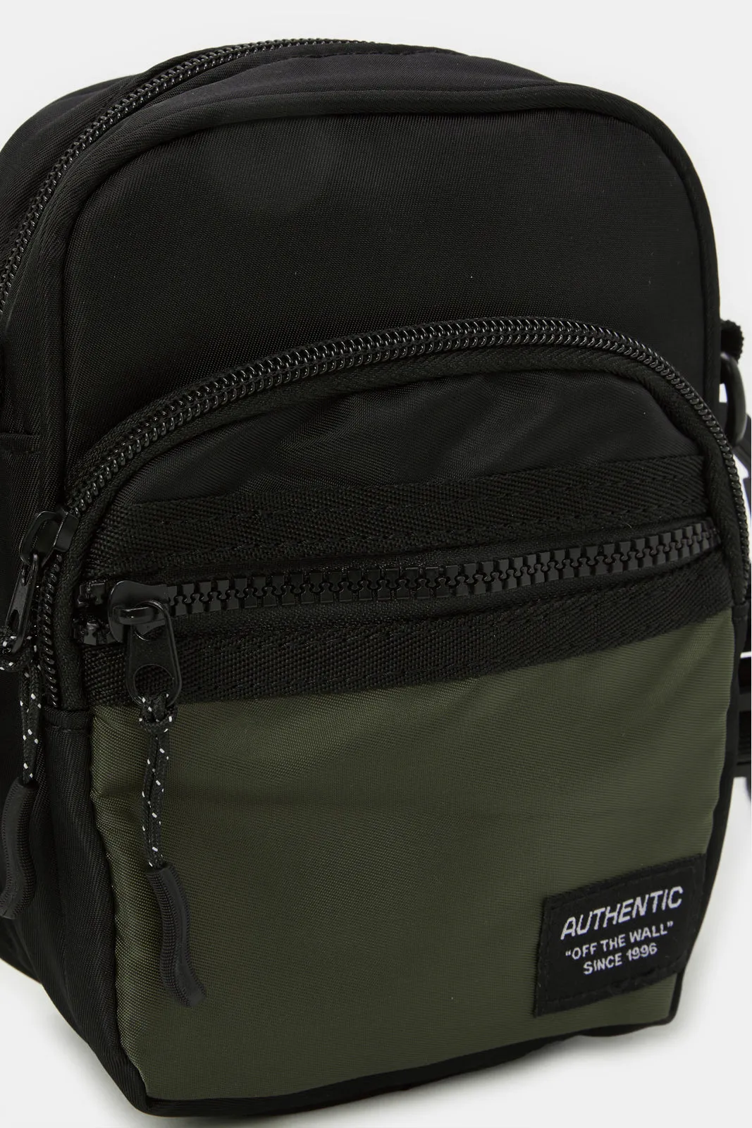 Men Black And Green Plain Crossbody Bag sold by Redtag product image thumbnail 2