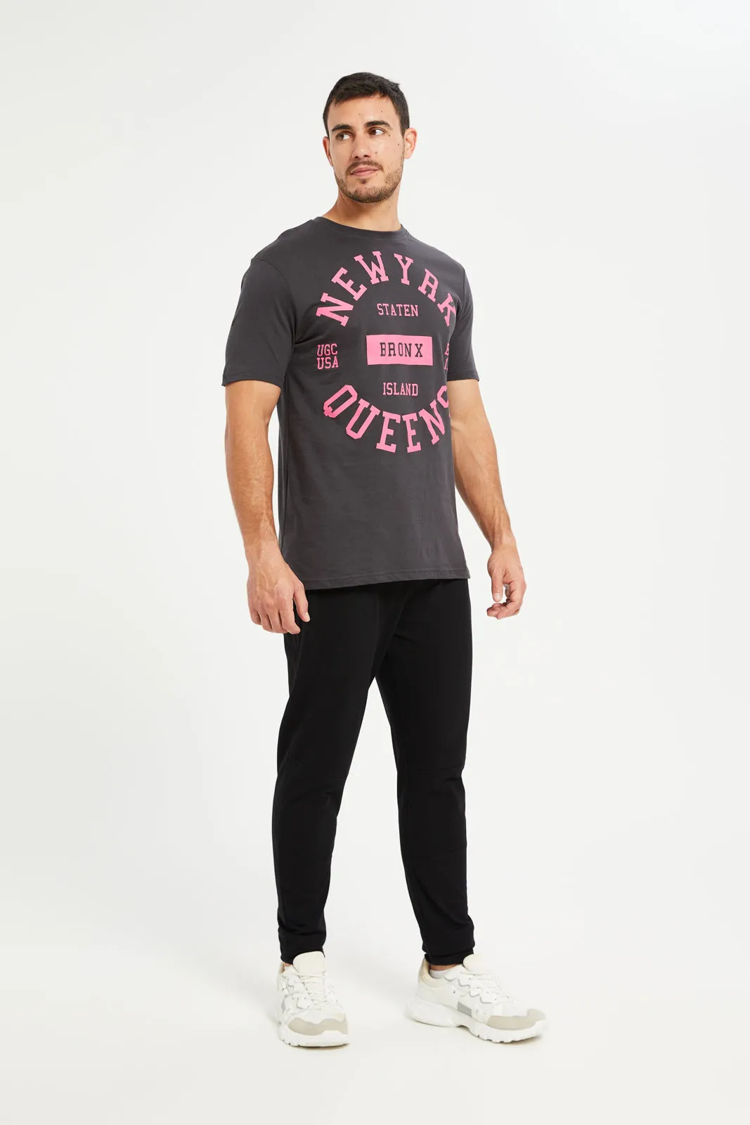 Men Black Jogger Pants sold by Redtag product image thumbnail 2