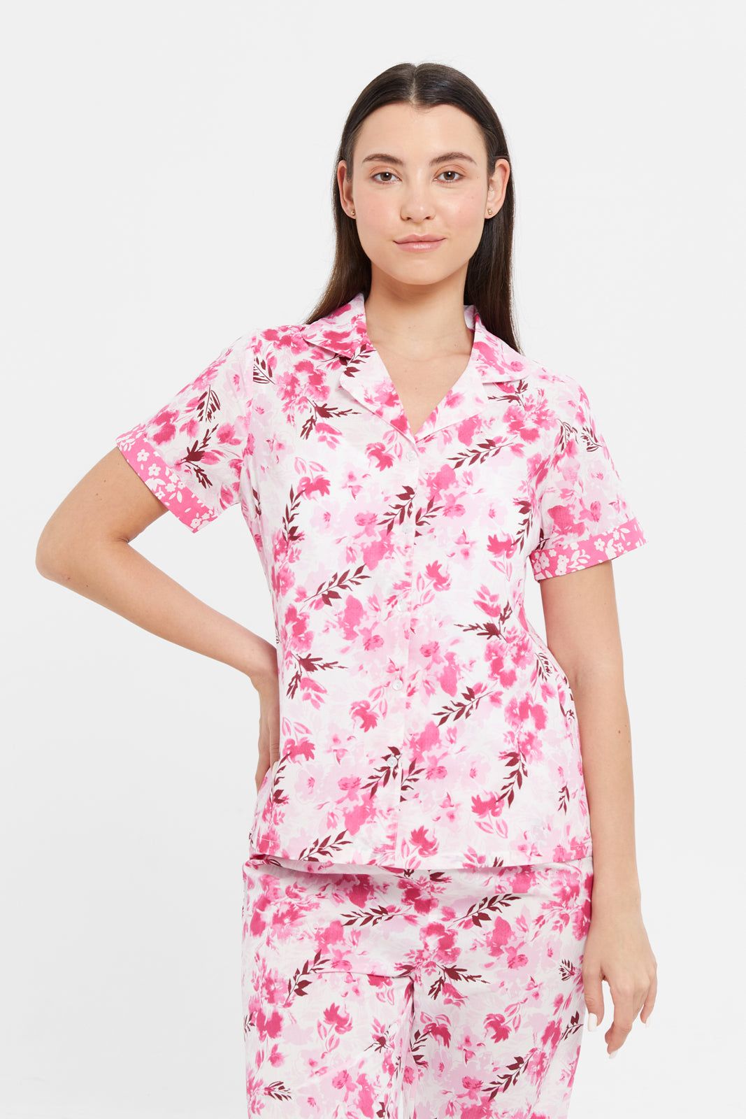 Women Pink Printed Pyjama Set (2 Piece) sold by Redtag product image thumbnail 2