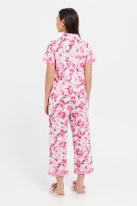 Women Pink Printed Pyjama Set (2 Piece) sold by Redtag