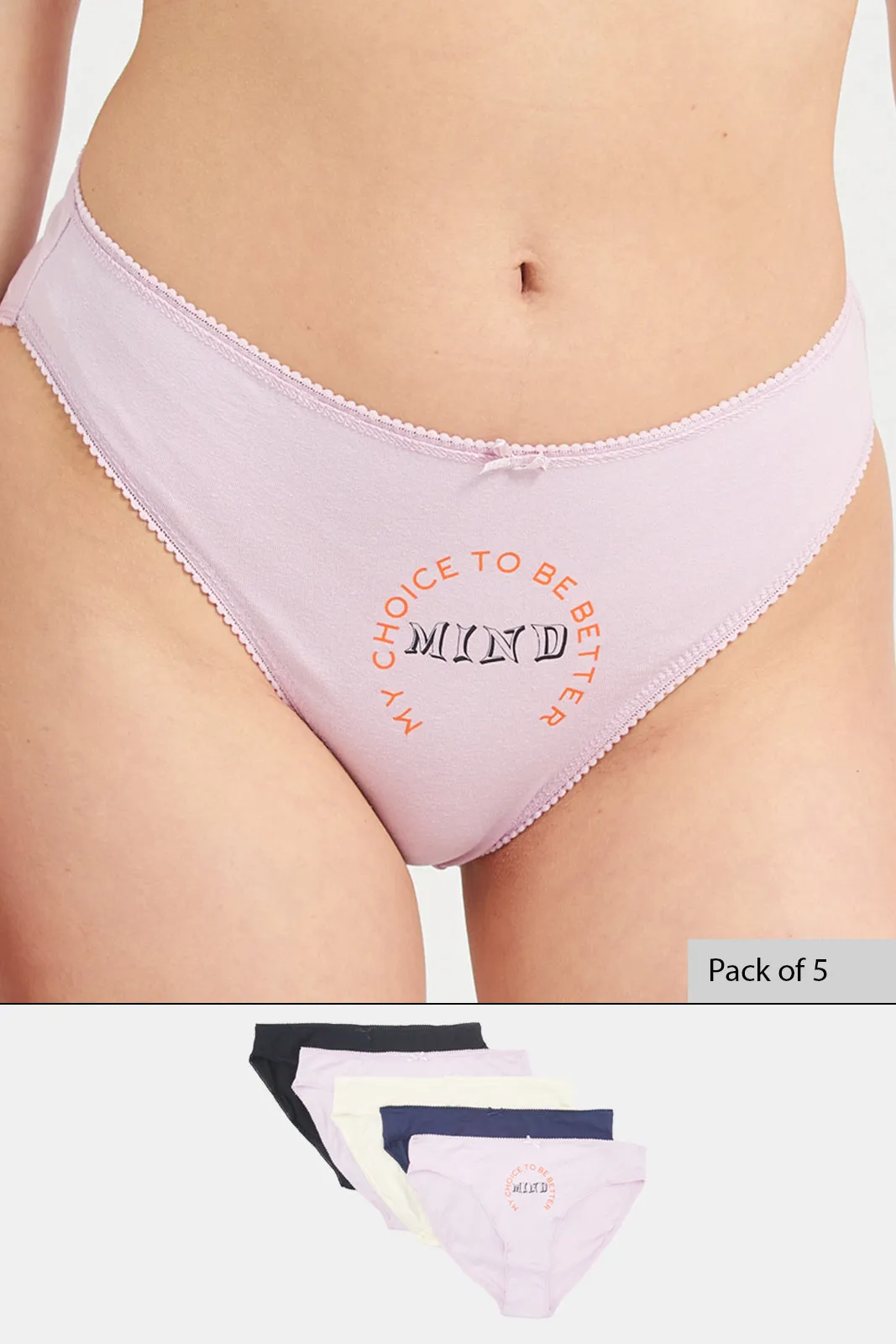 Women Assorted Hi-Leg Brief Set (Pack of 5) sold by Redtag