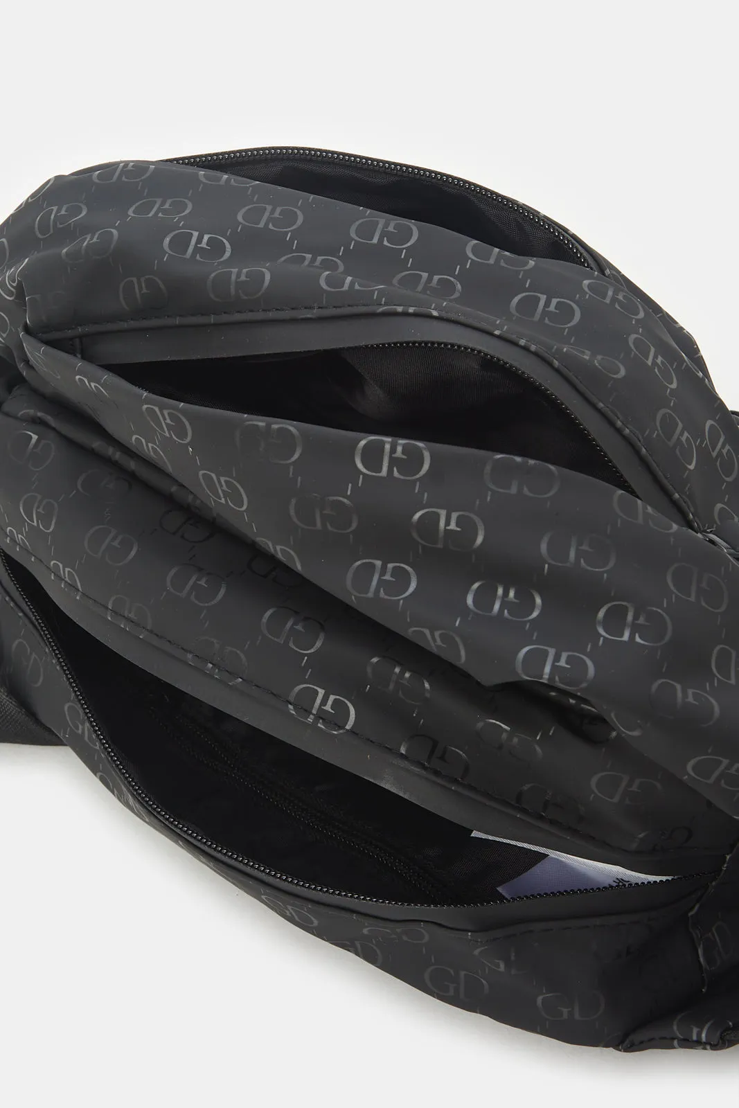 Men Black Printed Sling Bag sold by Redtag product image thumbnail 4