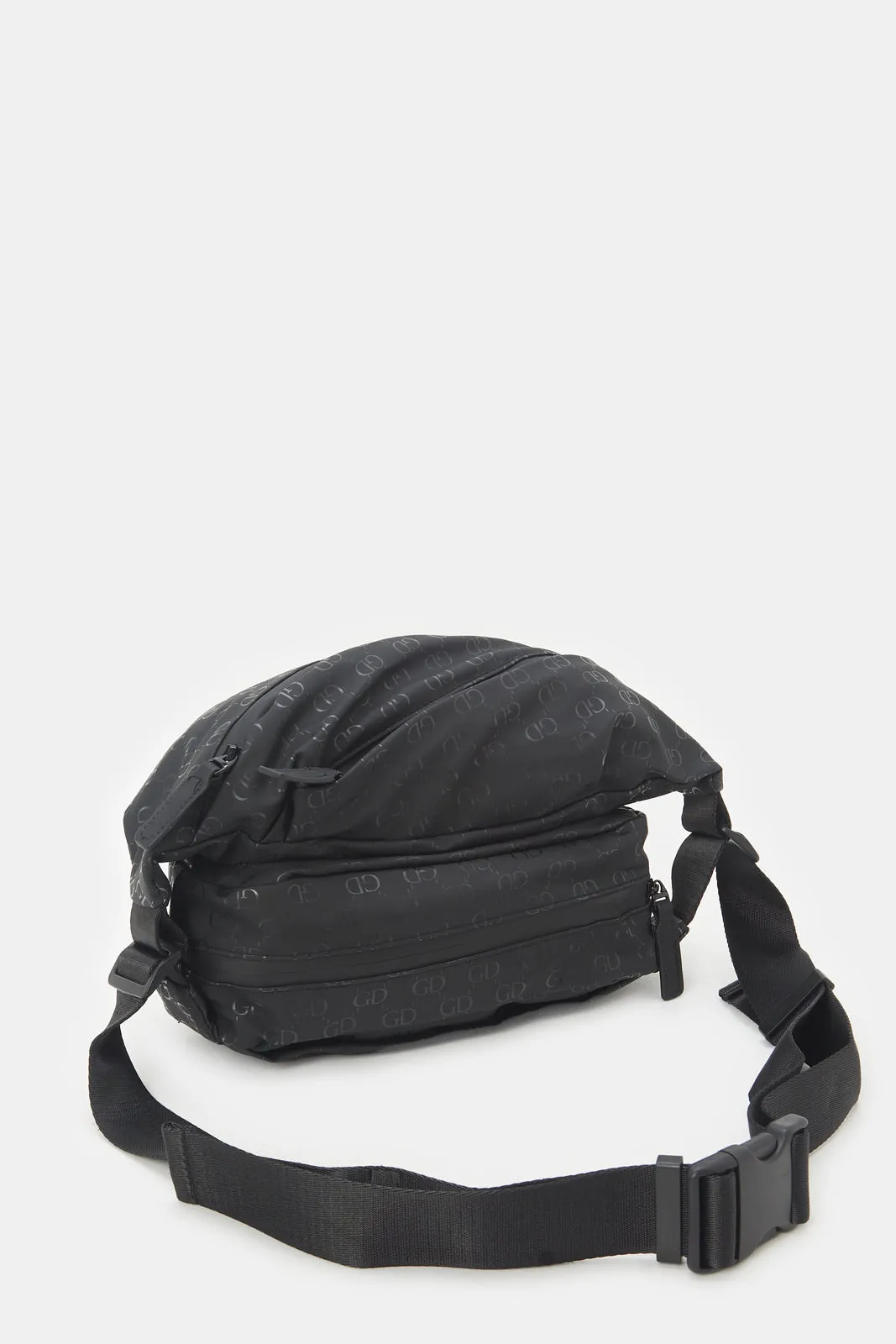 Men Black Printed Sling Bag sold by Redtag product image thumbnail 2