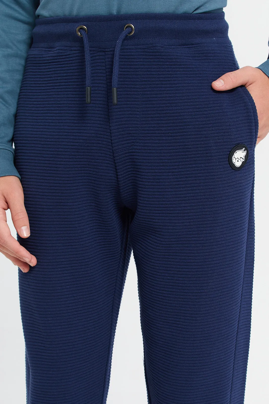 Navy Ottoman Table Active Pants sold by Redtag product image thumbnail 4