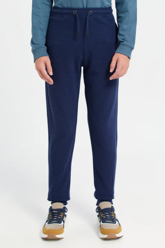 Navy Ottoman Table Active Pants sold by Redtag