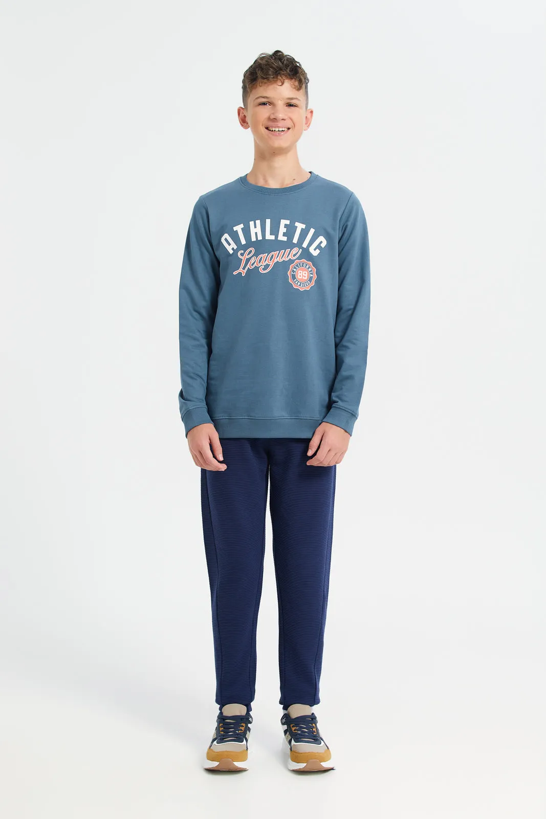 Navy Ottoman Table Active Pants sold by Redtag product image thumbnail 2