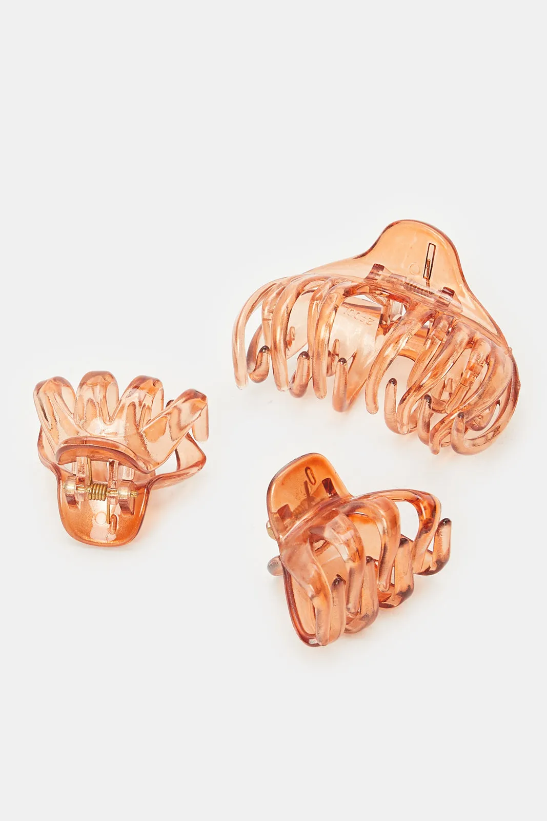 Women Brown Hair Clip Set (Pack of 3) sold by Redtag product image thumbnail 3