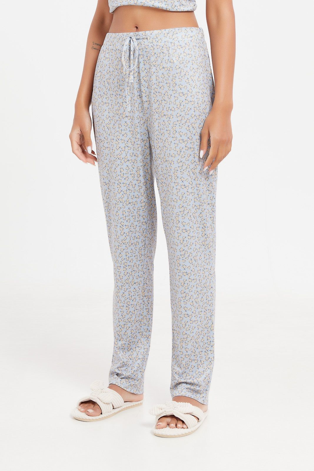 Women Grey Printed Pyjama Set (2 Piece) sold by Redtag product image thumbnail 3