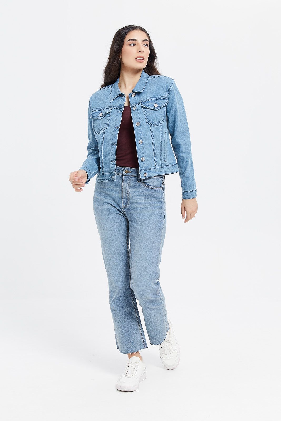 Women Blue Denim Jacket sold by Redtag product image thumbnail 2