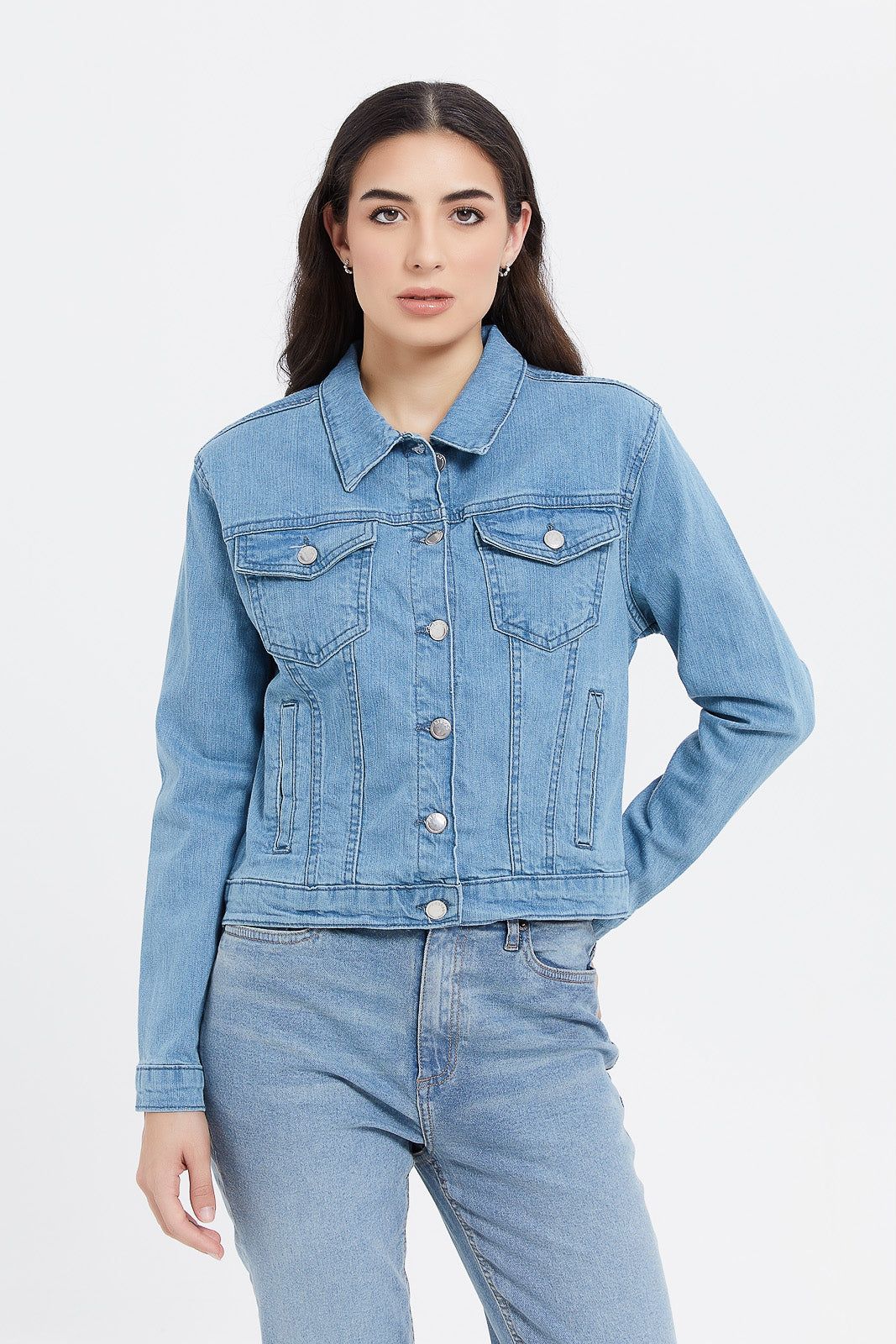 Women Blue Denim Jacket sold by Redtag