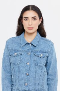 Women Blue Denim Jacket sold by Redtag