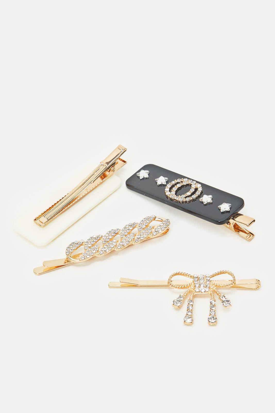 Women Gold Embellished Hair Clip (Pack of 4) sold by Redtag product image thumbnail 3