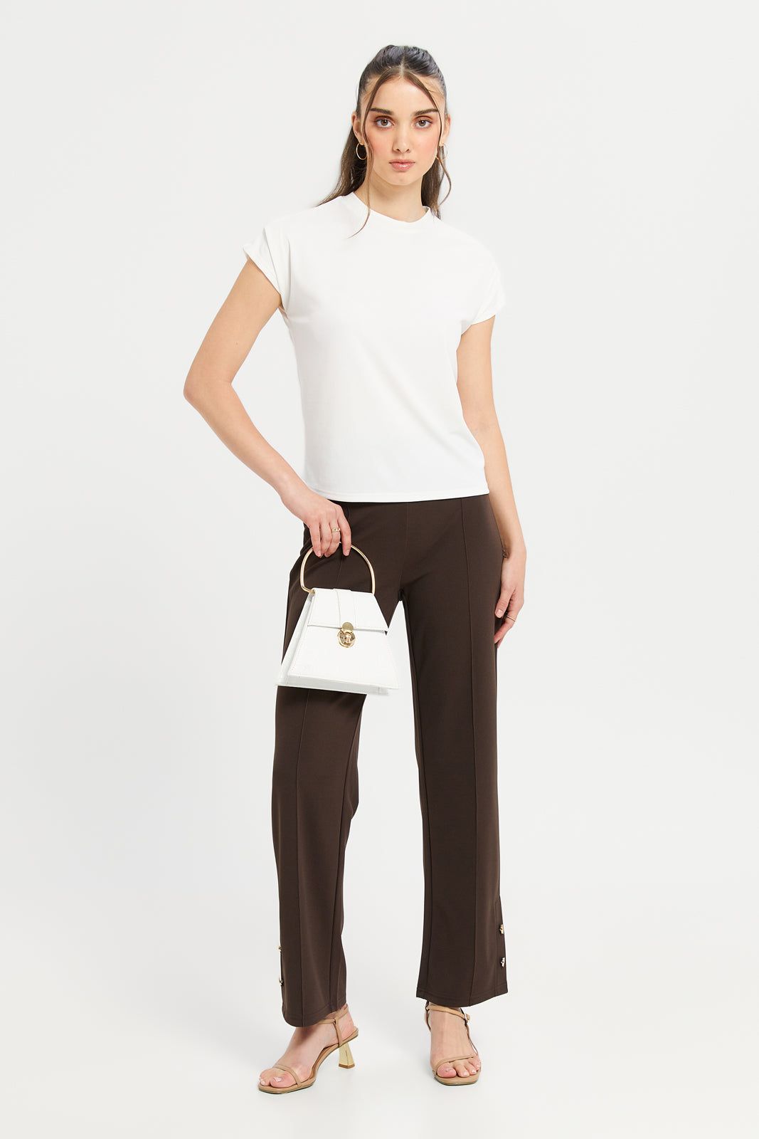 Women Ivory Basic T-Shirt sold by Redtag product image thumbnail 2