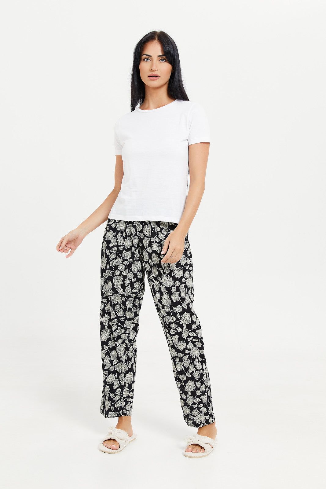Women Black Printed Pajama Bottom sold by Redtag product image thumbnail 2