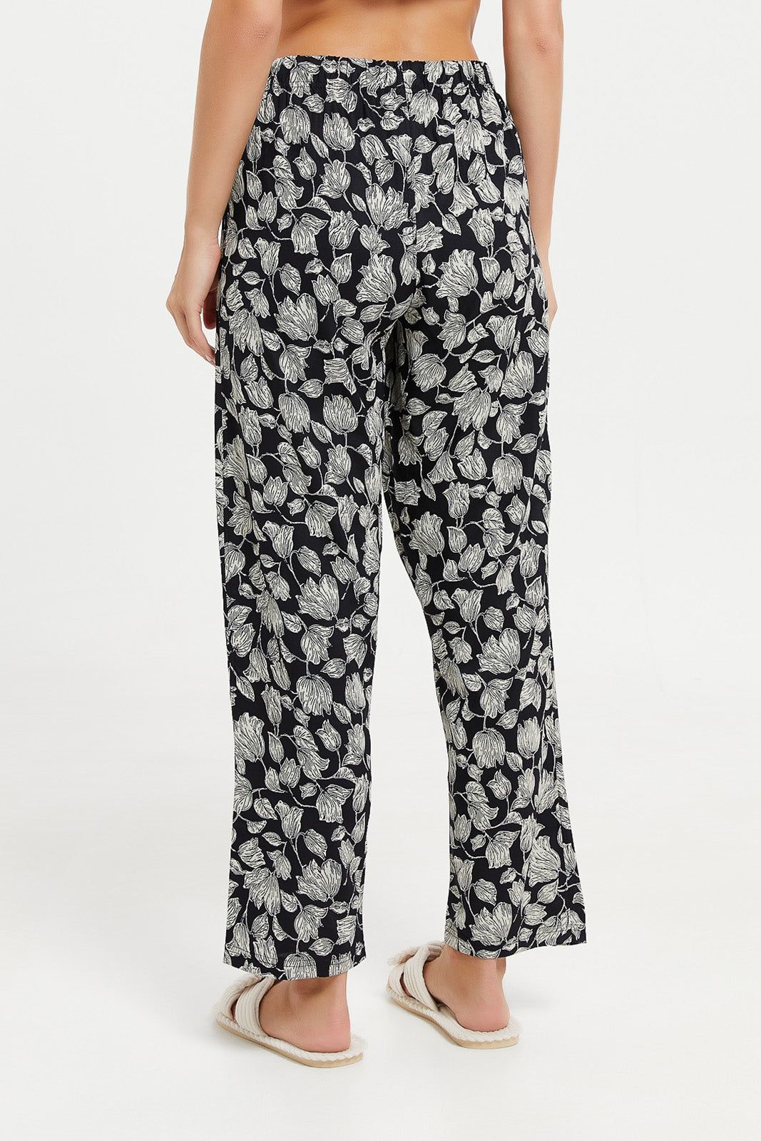 Women Black Printed Pajama Bottom sold by Redtag product image thumbnail 3