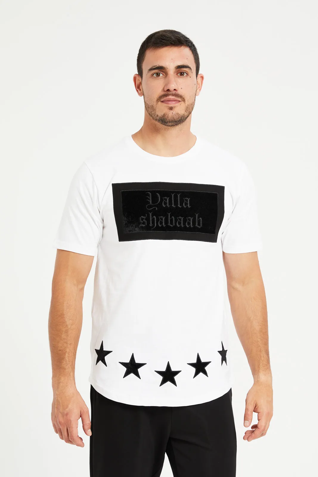 Men White Yalla Shabaab Printed T-Shirt sold by Redtag