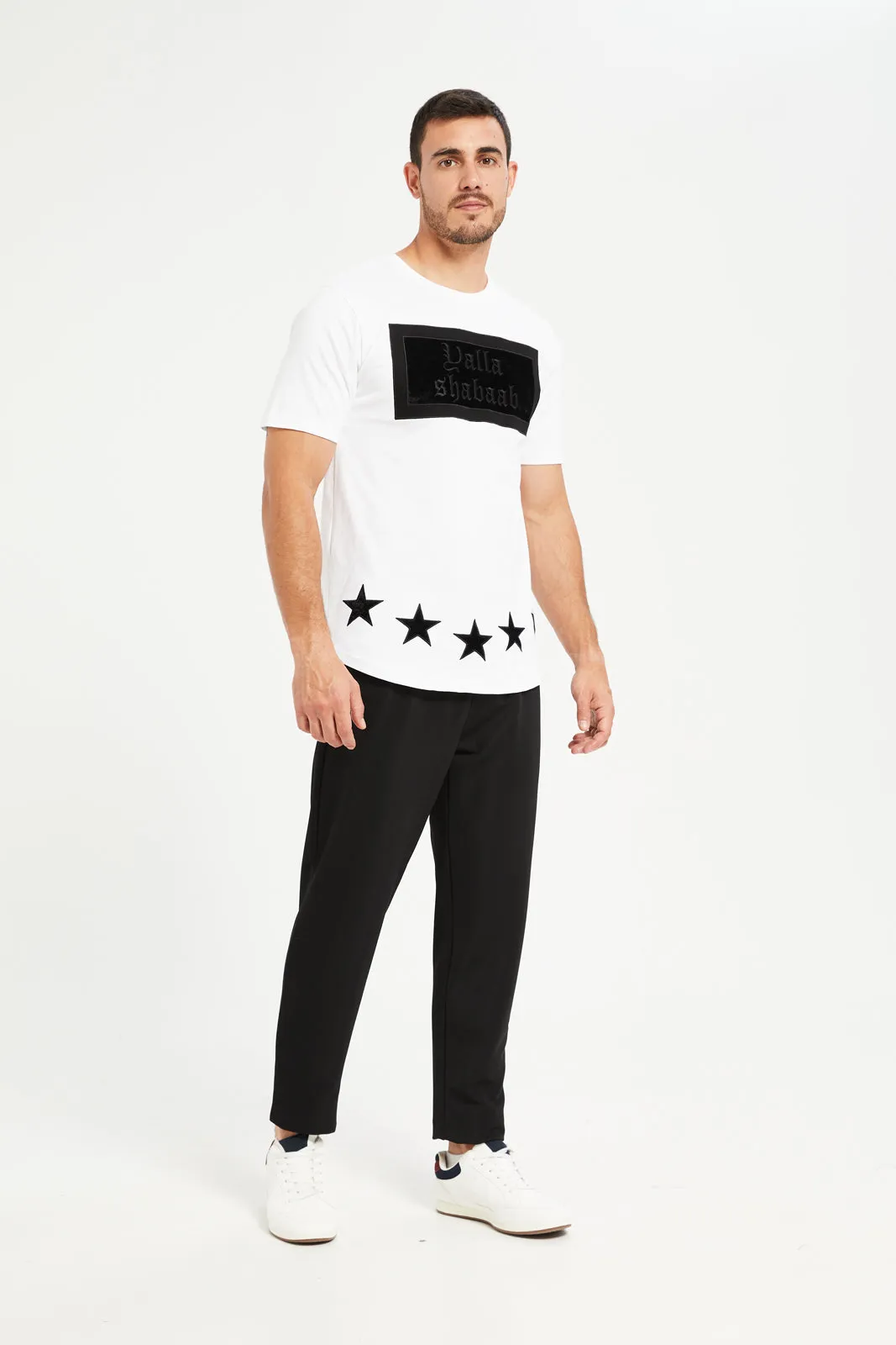 Men White Yalla Shabaab Printed T-Shirt sold by Redtag product image thumbnail 2