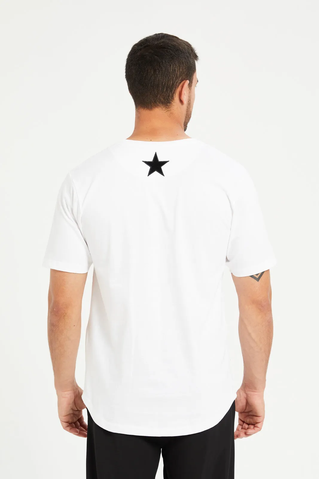 Men White Yalla Shabaab Printed T-Shirt sold by Redtag product image thumbnail 3