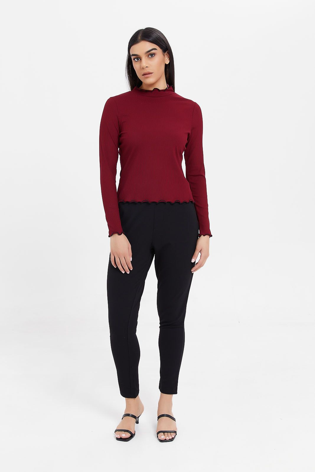 Women Black Tapered Trousers sold by Redtag product image thumbnail 2