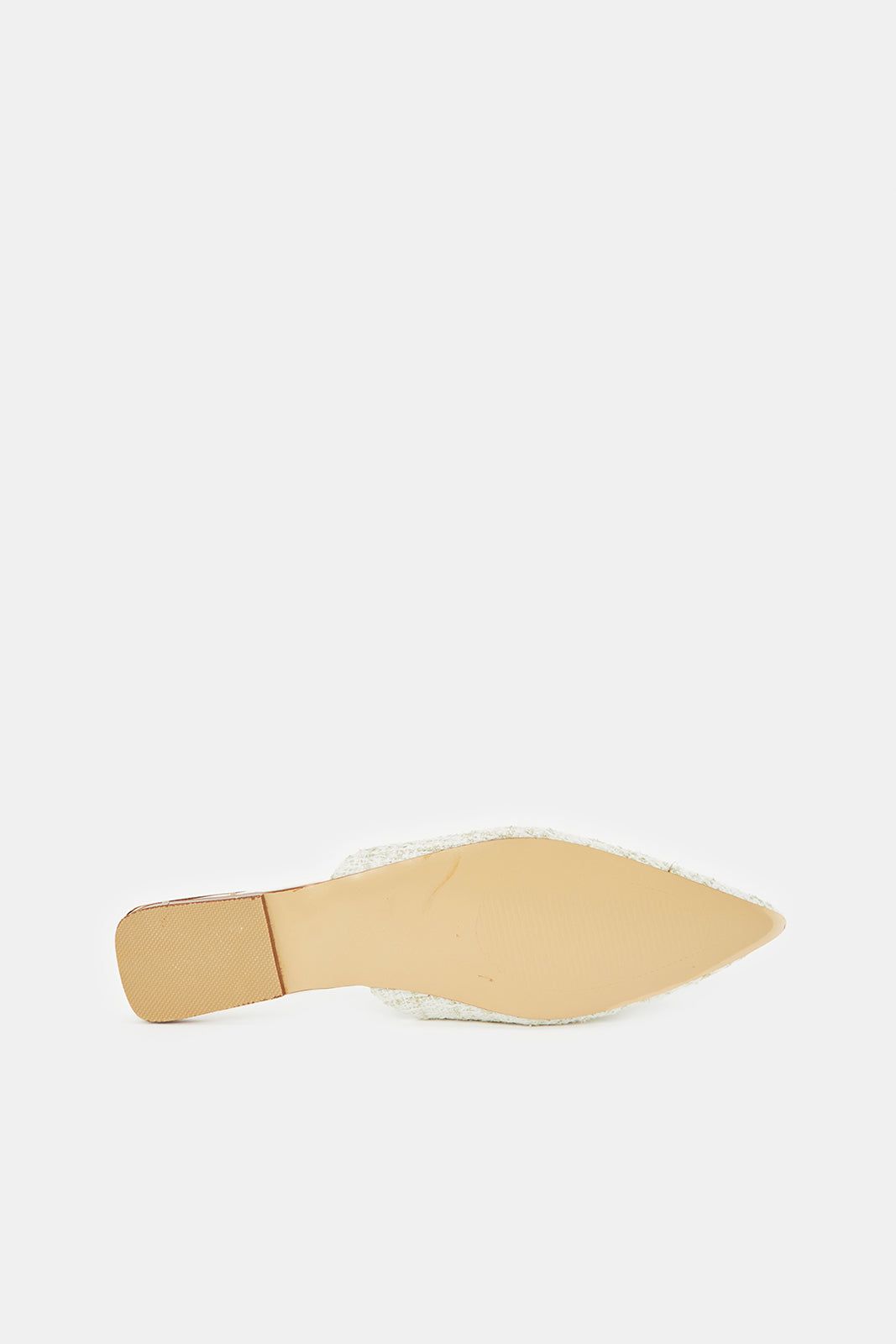 Women White Textured Mule sold by Redtag product image thumbnail 5