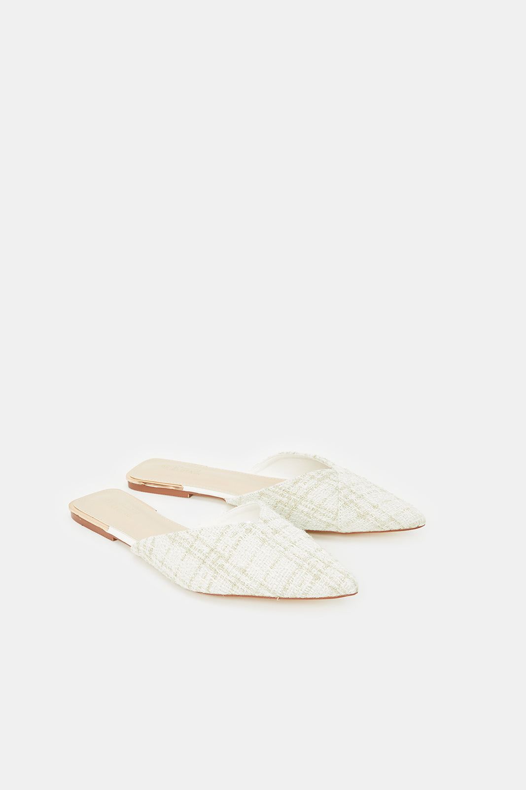 Women White Textured Mule sold by Redtag product image thumbnail 2