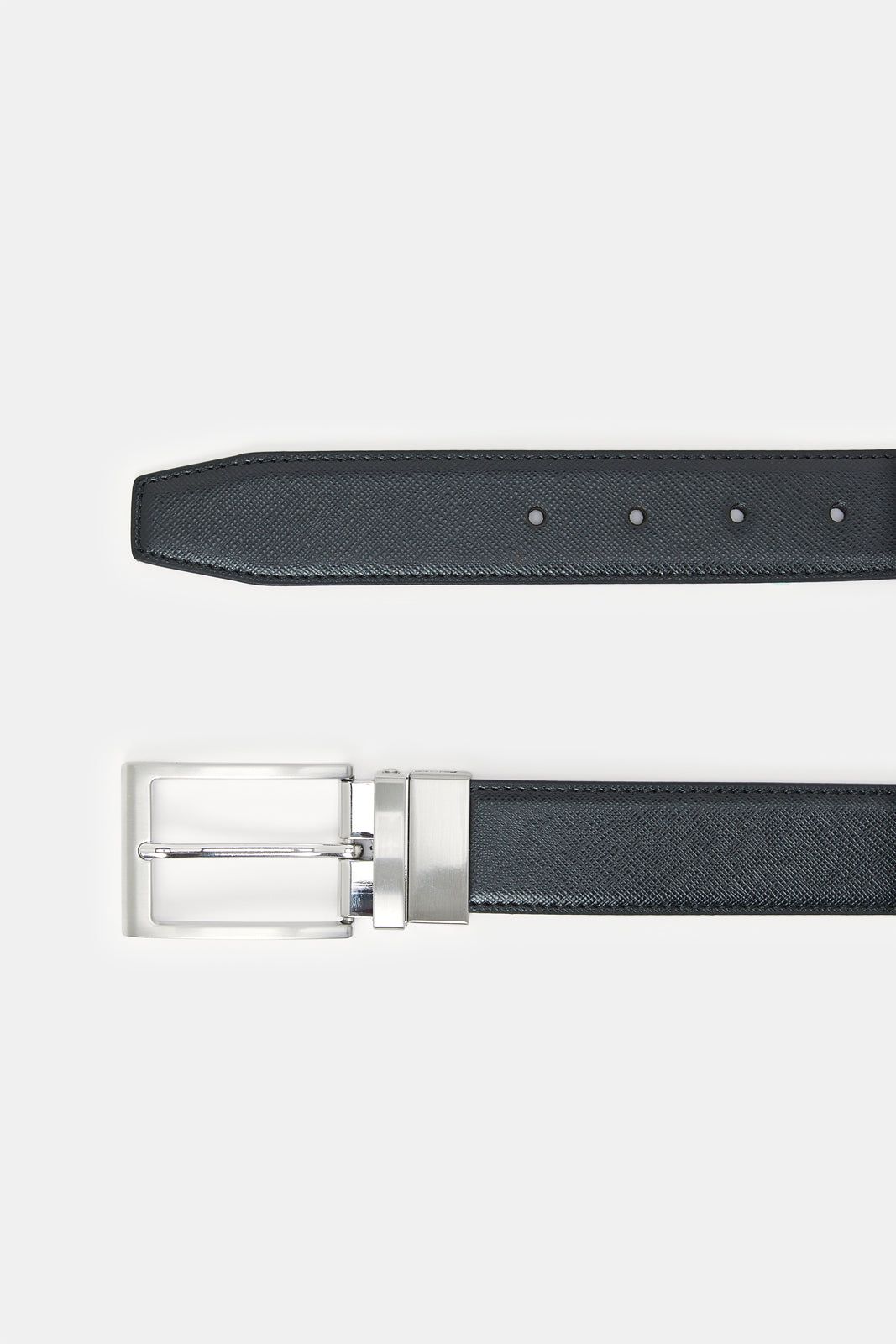 Men Black And Tan Belt With Twist Buckle sold by Redtag product image thumbnail 2