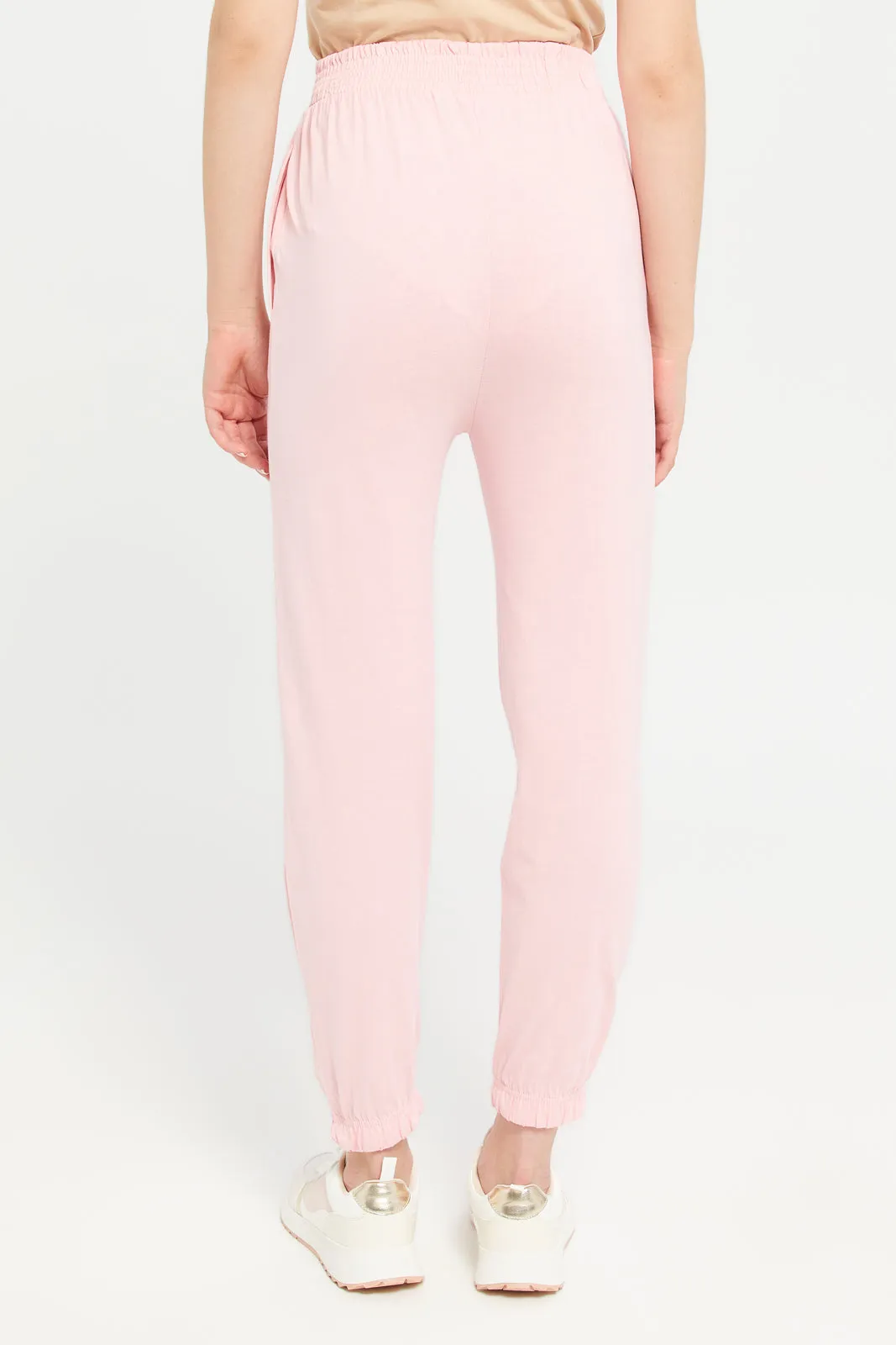 Woman Pink Plain Active Pants sold by Redtag product image thumbnail 3
