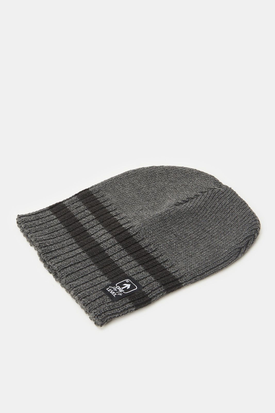 Men Grey Knitted Cap Set (Pack of 2) sold by Redtag product image thumbnail 2