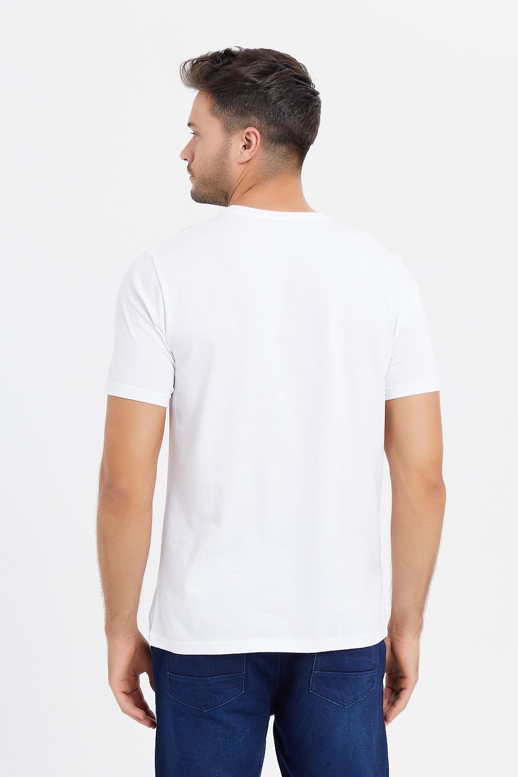 Men White Graphic T-Shirt sold by Redtag product image thumbnail 3