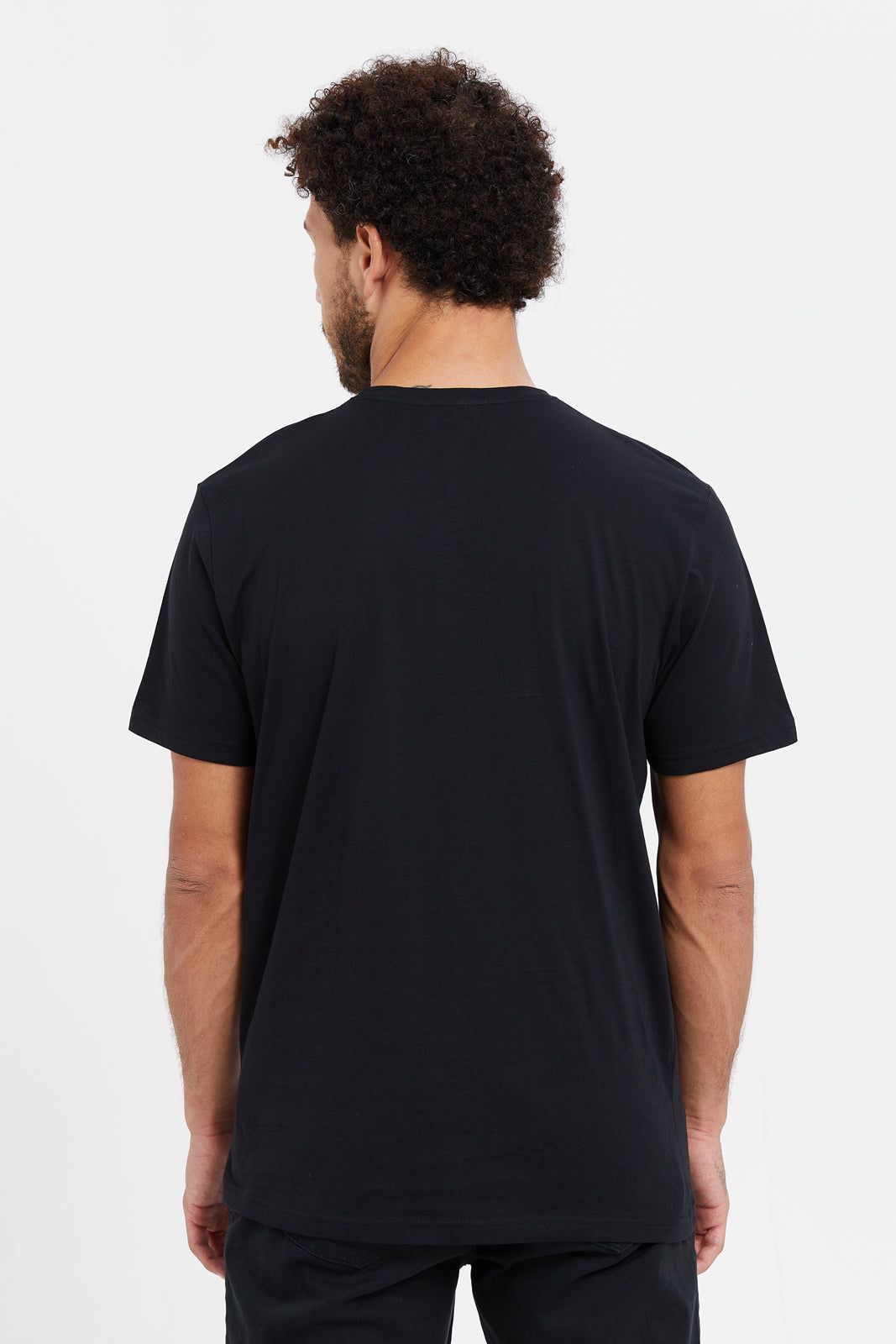 Men Black Graphic T-Shirt sold by Redtag product image thumbnail 3
