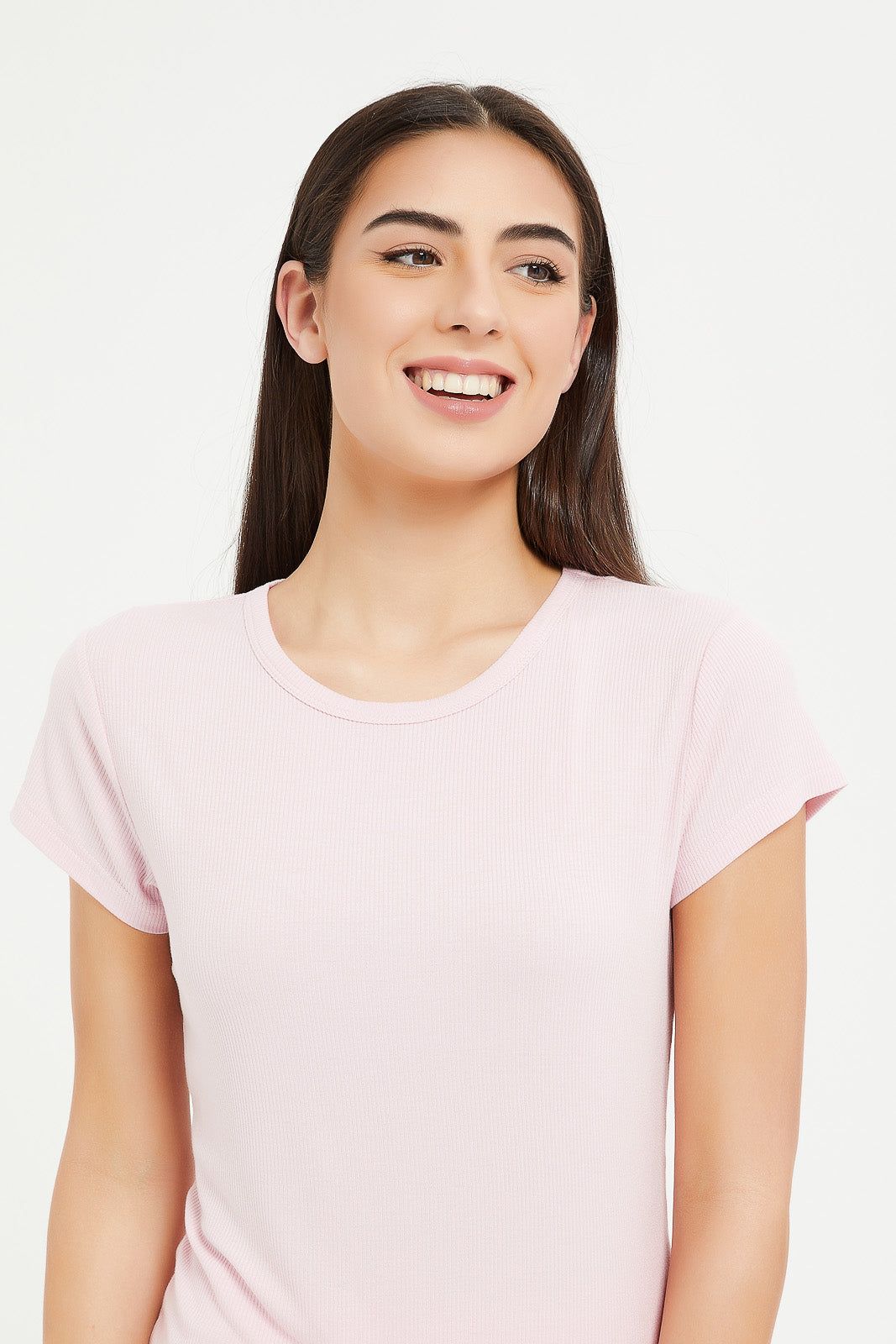 Women Pink Solid Pyjama Set (2 Piece) sold by Redtag product image thumbnail 3