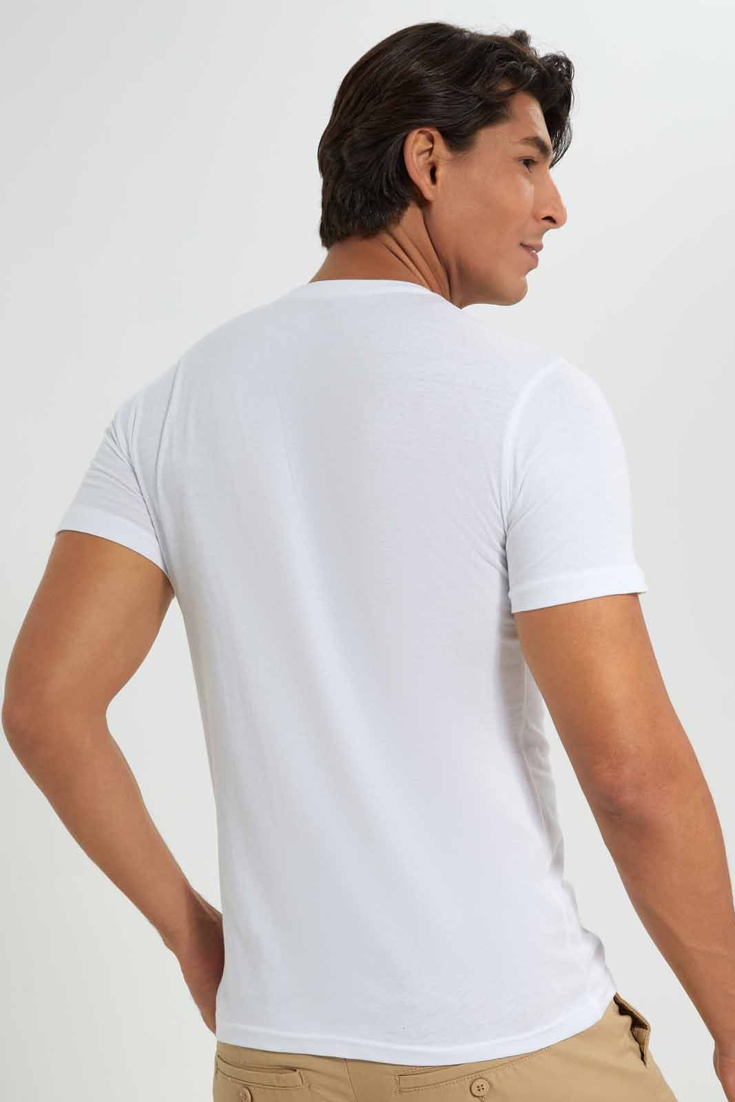 White Graphic T-Shirt For Men sold by Redtag product image thumbnail 4