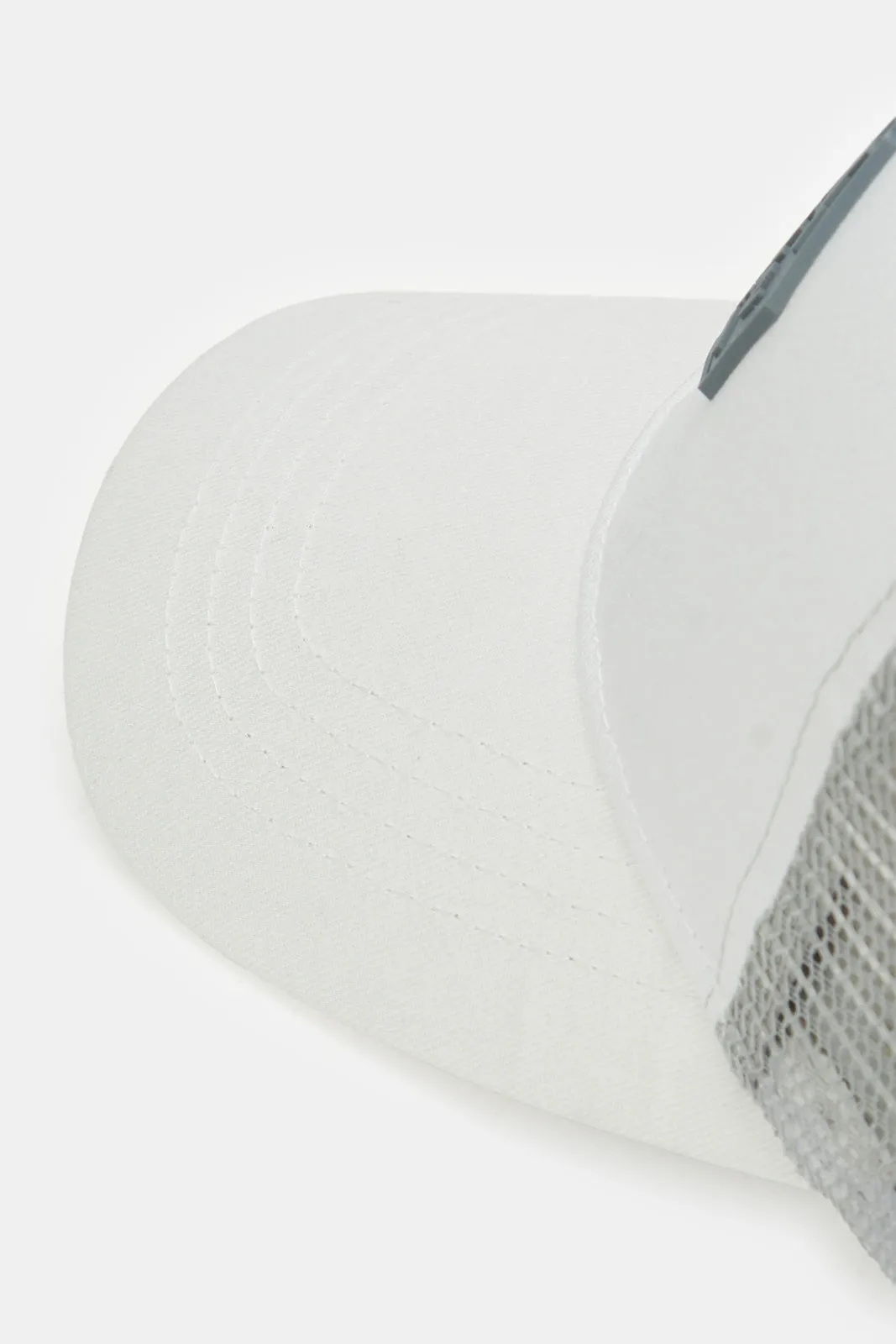 Men White Cap With Patch sold by Redtag product image thumbnail 4