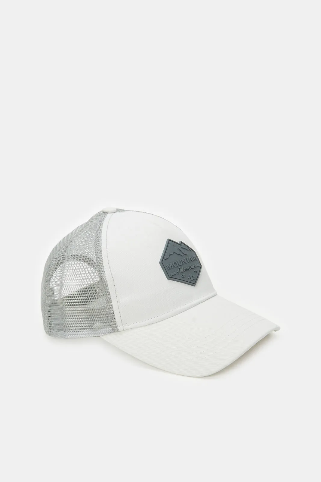 Men White Cap With Patch sold by Redtag