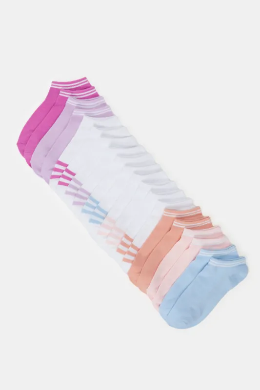 Women Assorted Basic Ankle Socks (Pack of 10) sold by Redtag