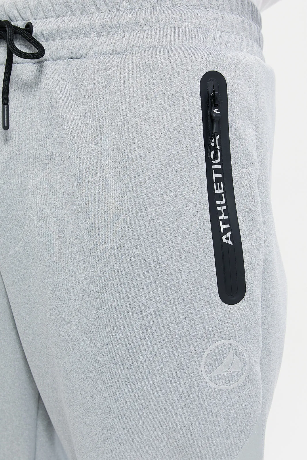 Men Grey Slim Fit Active Pants sold by Redtag product image thumbnail 4