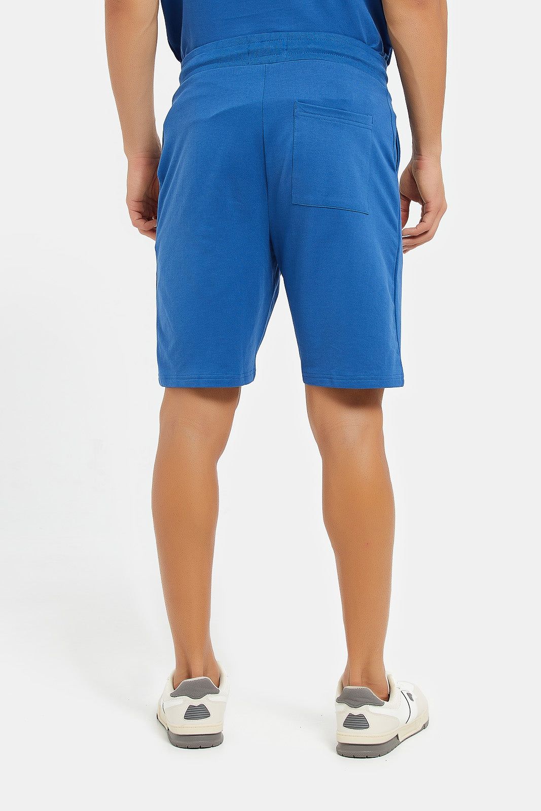 Men Blue Varsity Lounge Shorts sold by Redtag product image thumbnail 3