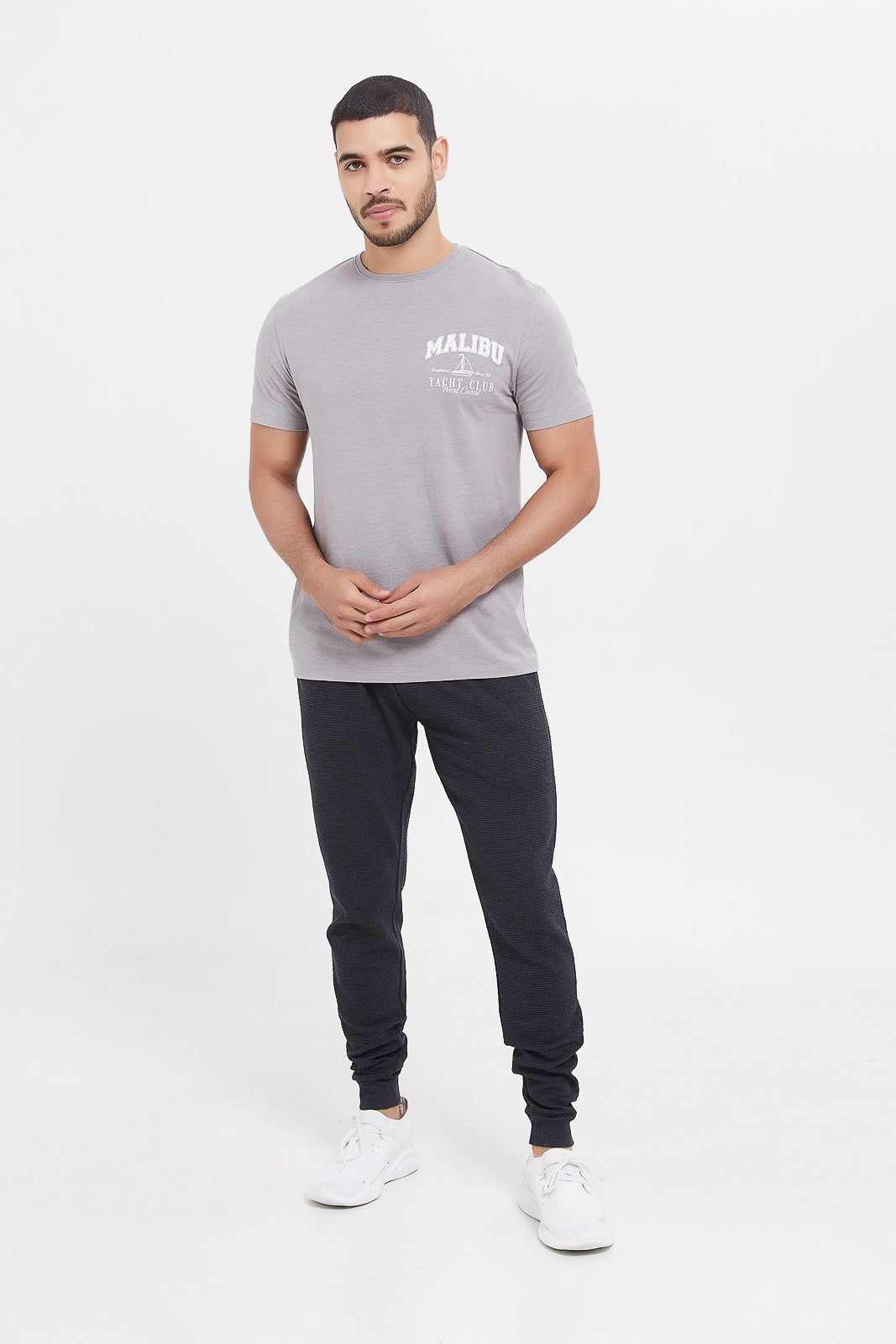 Men Grey Graphic T-Shirt sold by Redtag product image thumbnail 2