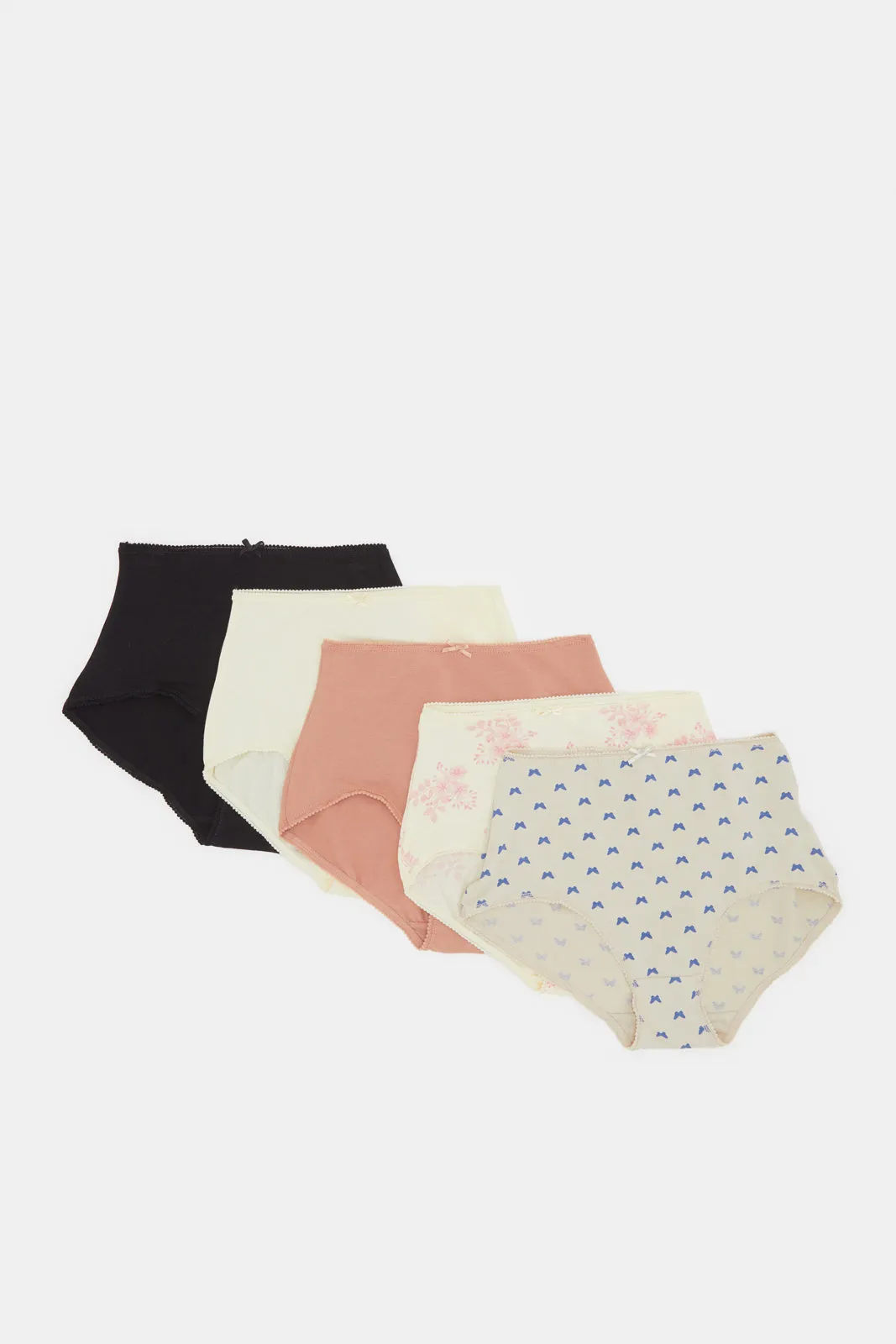 Women Assorted Plain And Printed Full Brief Set (Pack Of 5) sold by Redtag product image thumbnail 5