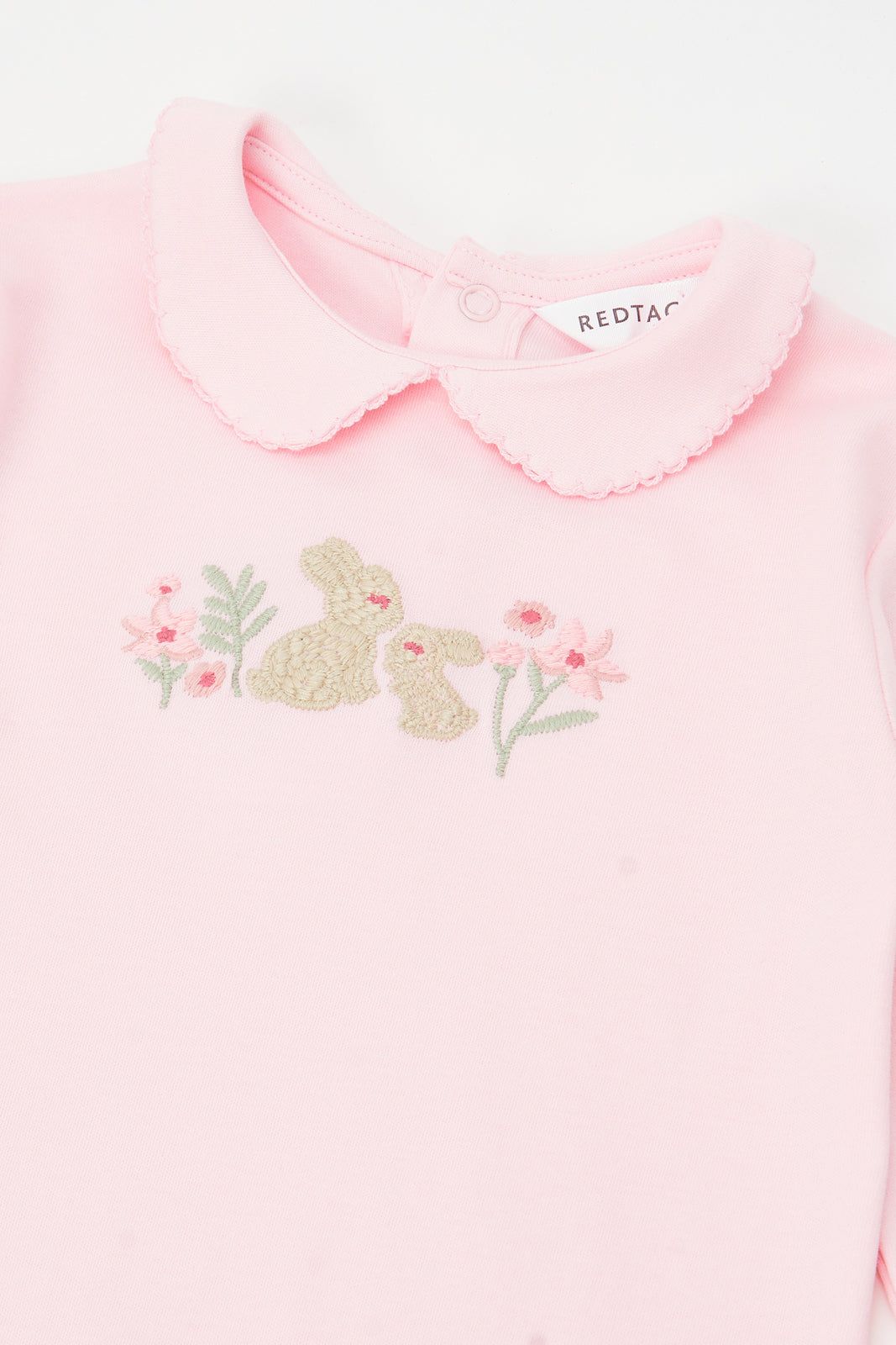 Baby Pink Embroidered Sleepsuit sold by Redtag product image thumbnail 2