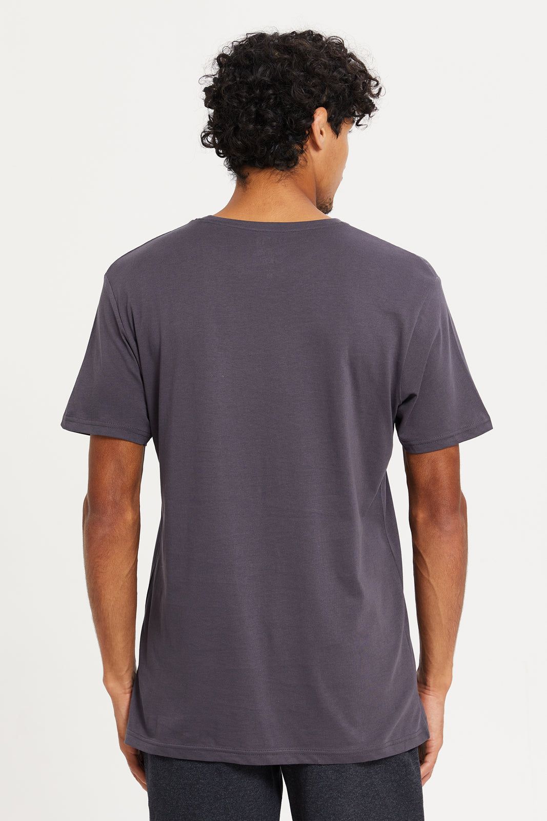 Men Charcoal Graphic T-Shirt sold by Redtag product image thumbnail 3