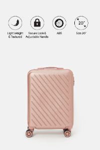 Pink Textured Trolley Luggage (20Inch) sold by Redtag