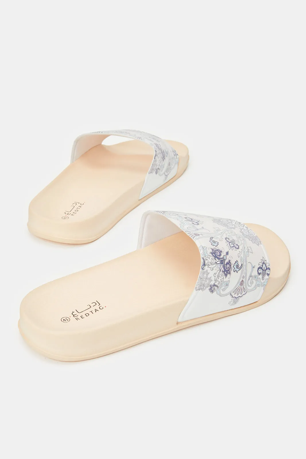 Women Pink Slide With Floral Print sold by Redtag product image thumbnail 4