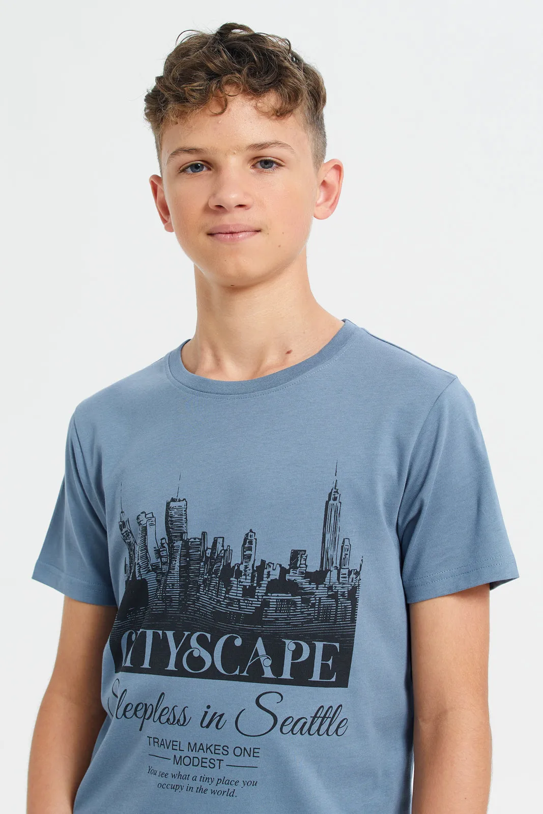 Pet Blue Short Sleeve Graphic Tee sold by Redtag product image thumbnail 4