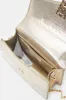 Women Gold Embellished Handle Evening Clutch sold by Redtag