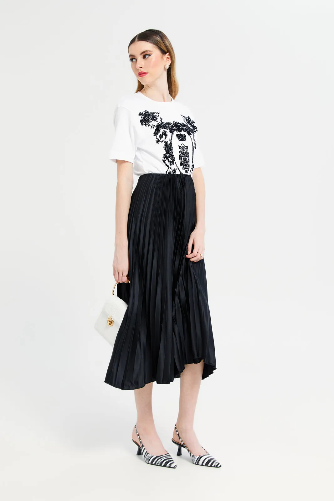 Women White Printed T-Shirt sold by Redtag product image thumbnail 2