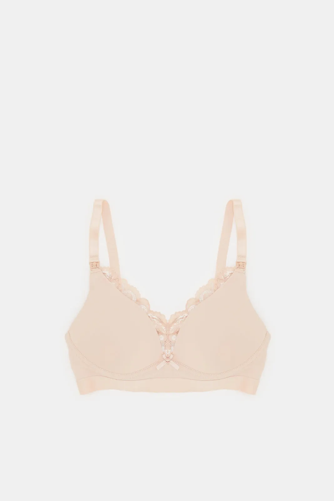 Women Pink And White Nursing Bra Set (Pack Of 2) sold by Redtag product image thumbnail 3