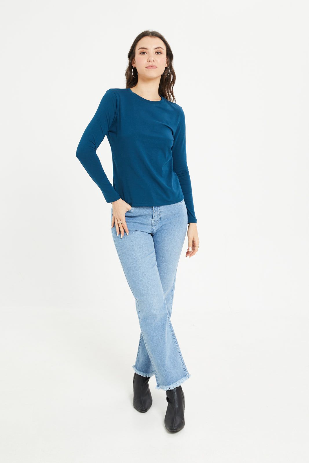 Women Blue High Rise Jeans sold by Redtag product image thumbnail 2