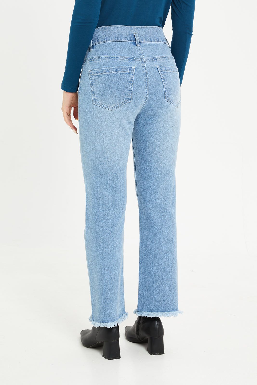 Women Blue High Rise Jeans sold by Redtag product image thumbnail 3