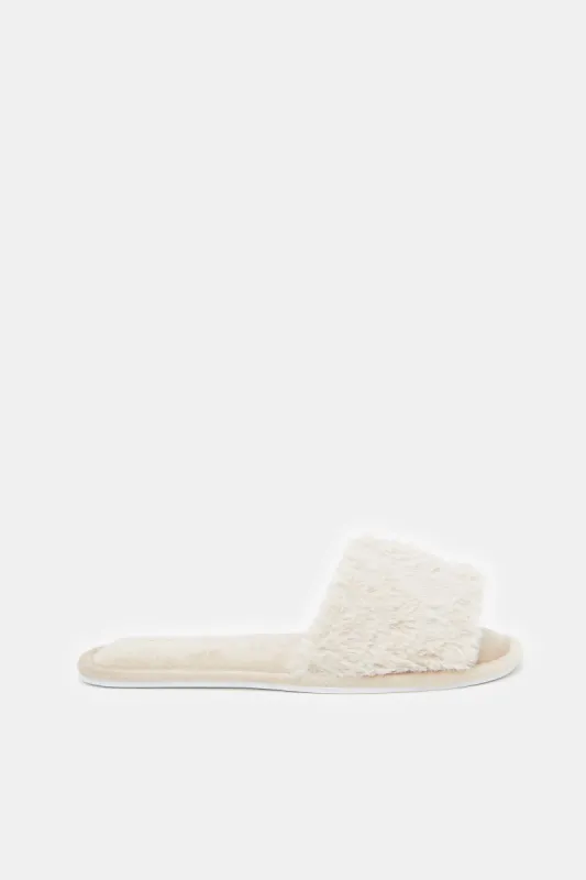 Women Taupe Classic Slipper sold by Redtag